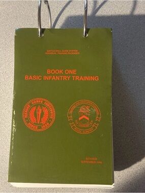 USMC Book One Basic Infantry Training book - Battle Drill Guide System
